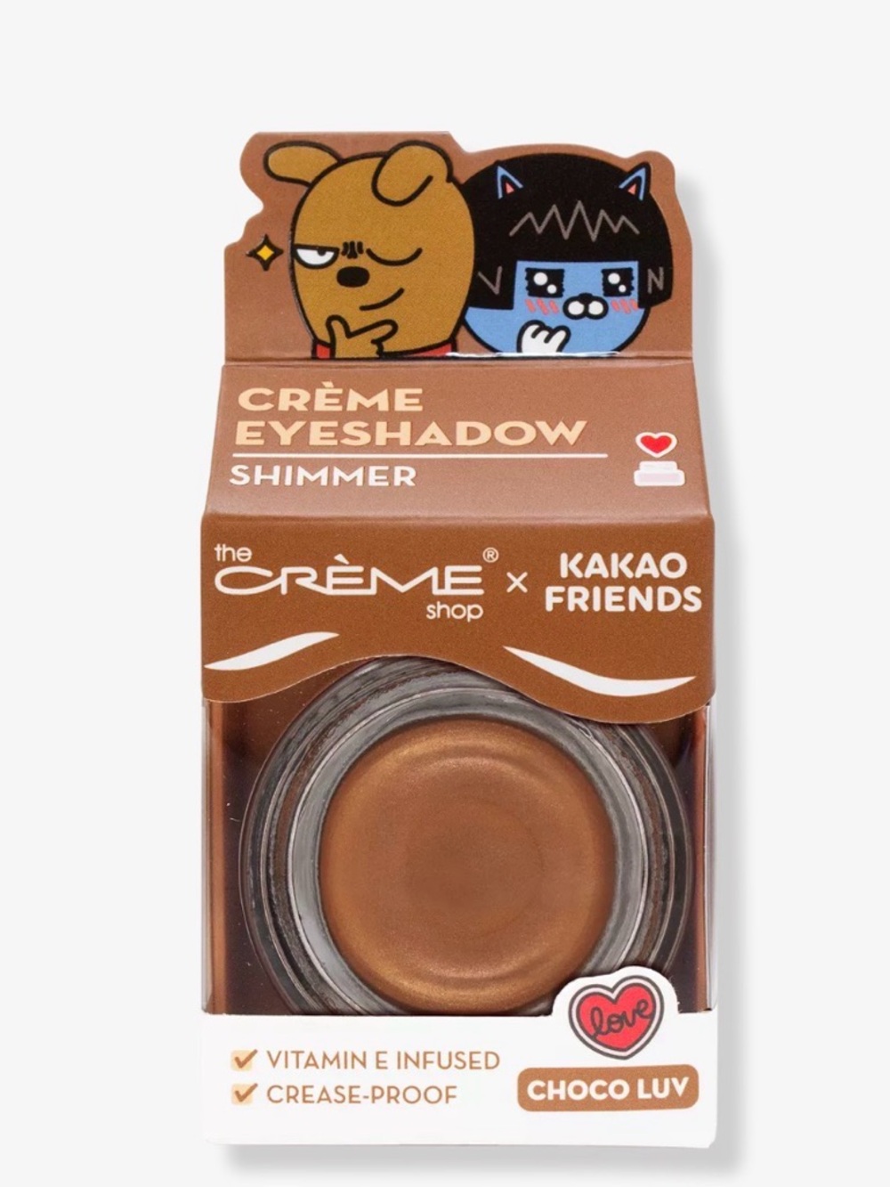 The Crème Shop x Kakao Friends Crème Eyeshadow Shimmer- Choco Luv